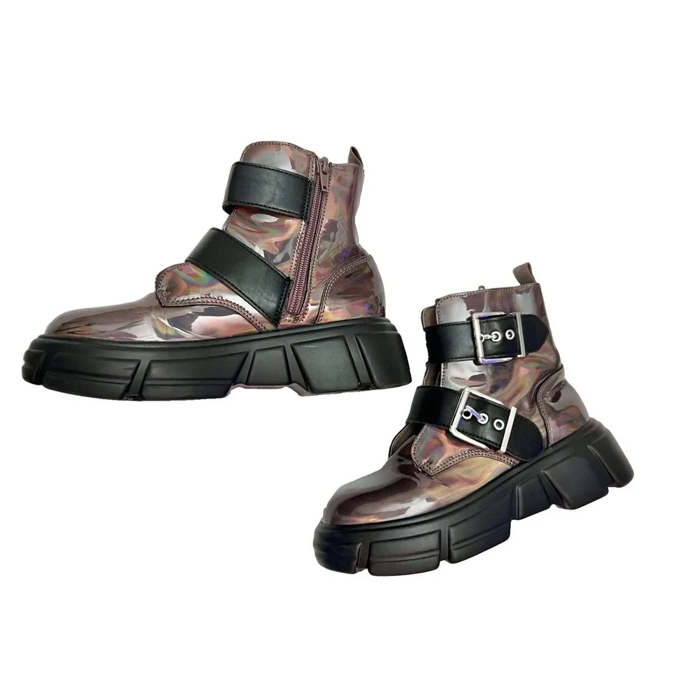 Steve Madden Kids Metallic Boots 2 Casual School Shoes Footwear Girl Clothing
